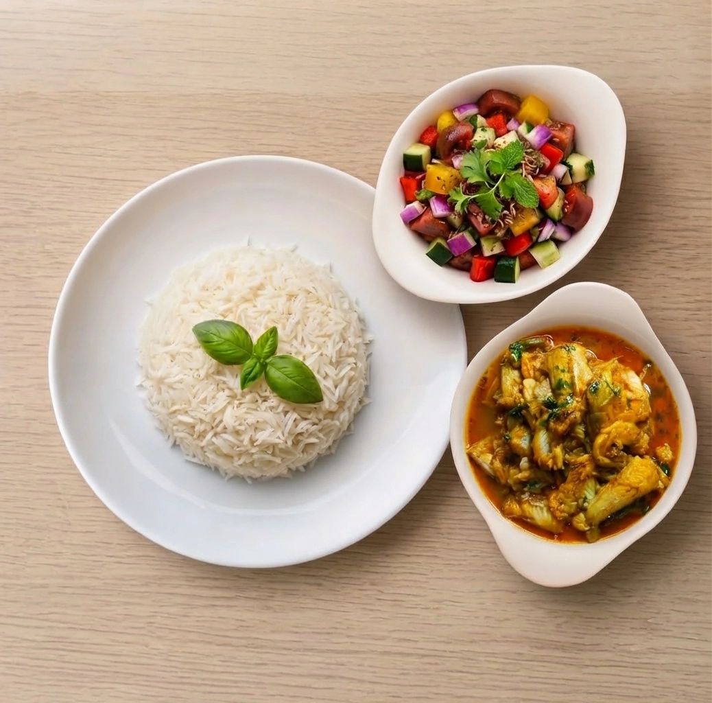 Baing Fish White Rice